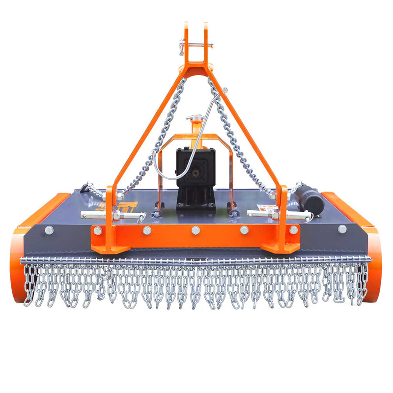 TMG Industrial 48” 3-Point Hitch Slasher Topper Mower, Category 1 & 2, PTO shaft included, TMG-TST48