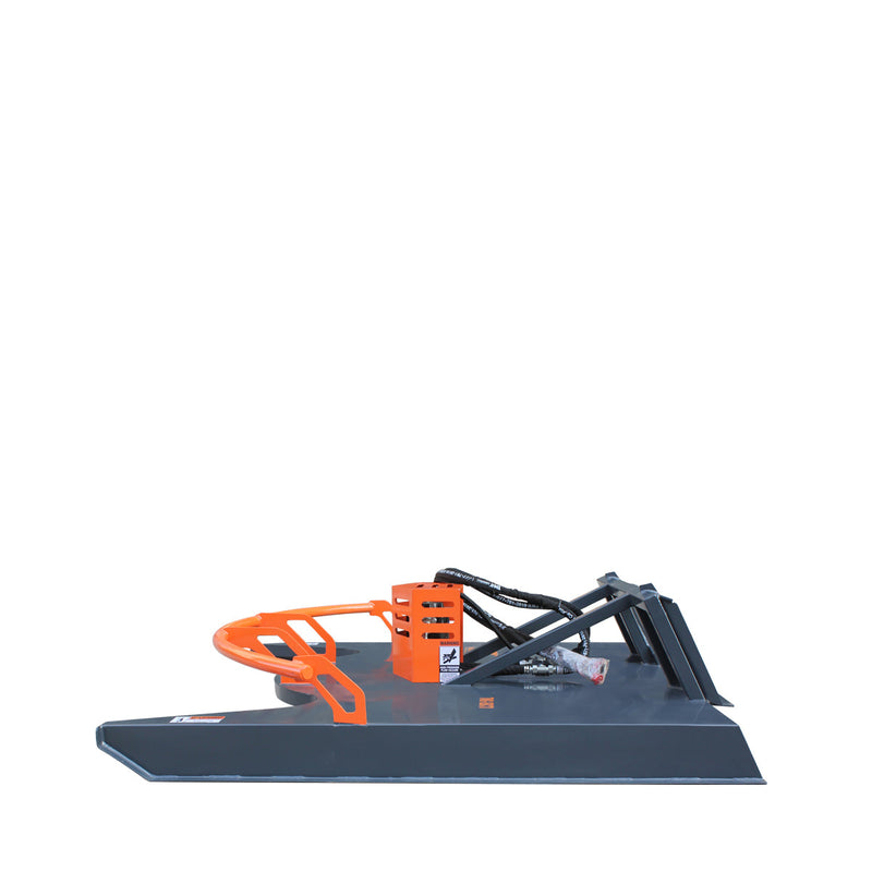 TMG-SBC73 72'' Skid Steer Brush Mower, Triple Cutting Blades, Direct Drive, Open Feeding Face, 16-21 GPM