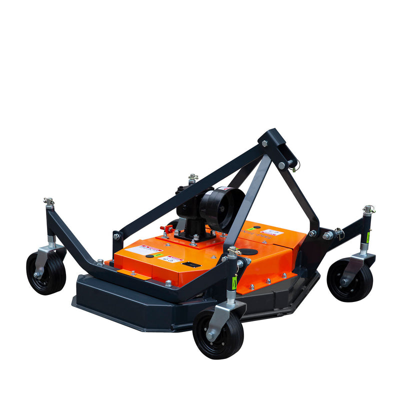 TMG Industrial 48’’ Tow-Behind 3-Point Hitch Finish Mower, 18-30 HP Compact Tractor, PTO Drive Shaft Included, TMG-TFN48