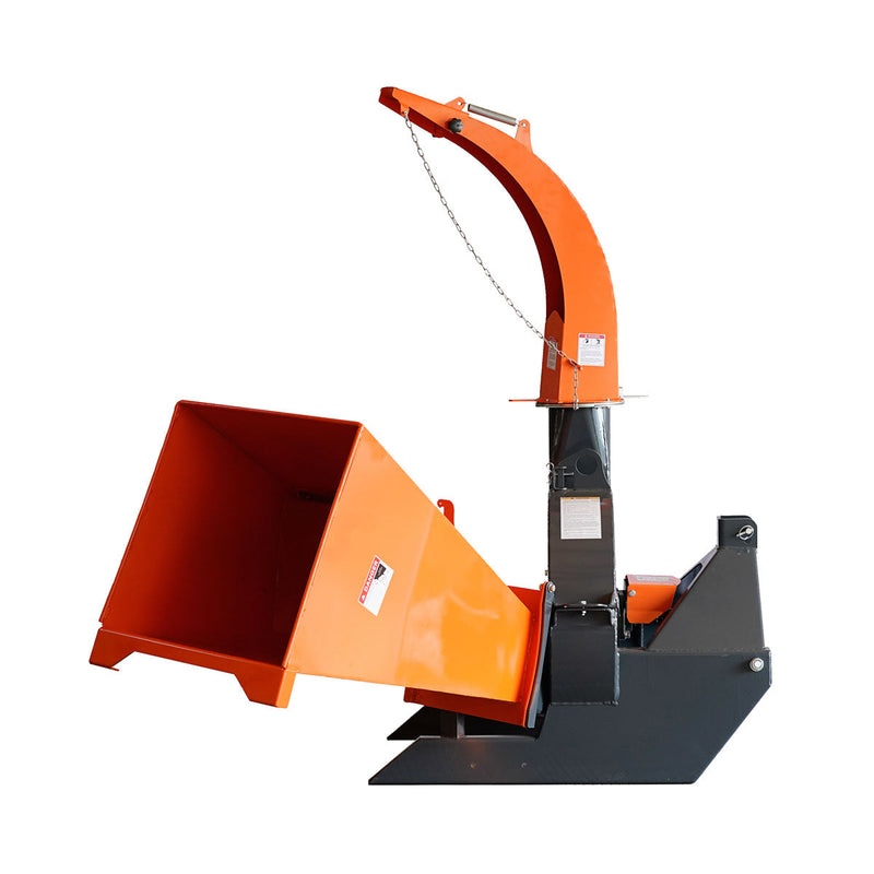 TMG Industrial 6" Skid Steer Wood Chipper, Gravity-Fed, Universal Skid Steer Mount, TMG-WC62S