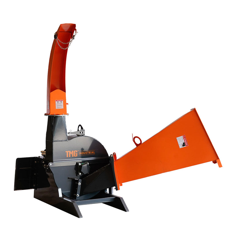 TMG Industrial 6" Skid Steer Wood Chipper, Gravity-Fed, Universal Skid Steer Mount, TMG-WC62S